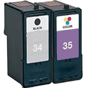 Lexmark 34 (18C0034e) & 35 (18C0035e) High Capacity Black & Colour Remanufactured Cartridges